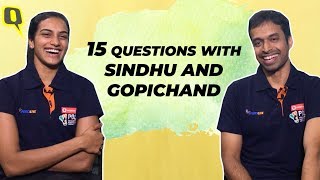 15 Questions With Pullela Gopichand amp PV Sindhu  The Quint [upl. by Samal667]