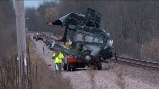 Amtrak train collides with Amazon vehicle in Jefferson Co 1 brought to hospital [upl. by Ardnazil171]