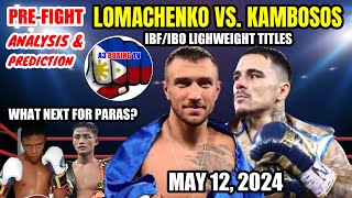 Lomachenko vs Kambosos IBFIBO lightweight title  Prefight analysis and prediction [upl. by Aibara360]