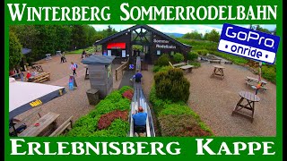 Sommerrodelbahn WINTERBERG Erlebnisberg Kappe GOPRO Onride 4K [upl. by Eerolam]