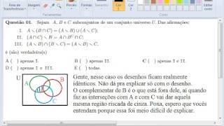 ITA 2013 Matemática Questão 1 [upl. by Enimassej]