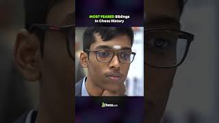 Most feared siblings in chess history ft Praggnanandhaa and Vaishali chess shorts [upl. by Yellat]