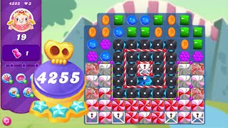 Candy Crush Saga Level 4255 NO BOOSTERS  Hard Level  3 Sugar Stars 🌟🌟🌟 [upl. by Michelsen]