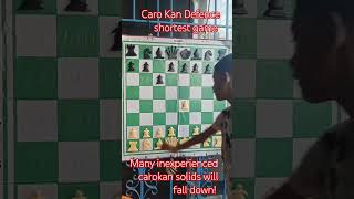 Caro Kans solid opening silent Trap learnchesstactics chesseducation [upl. by Danieu]