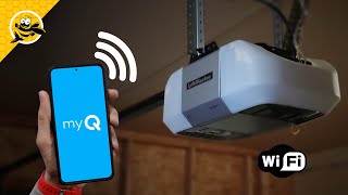 How to Connect Liftmaster Garage Door Opener to WiFi with MyQ app [upl. by Anidualc]