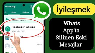 WhatsApp Silinen Mesajları Geri Getirme Tüm medya  detaylı Anlatım [upl. by Naerb]