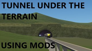 Building a tunnel UNDER the terrain in KSP [upl. by Erdnaid68]