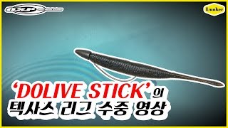 OSP 넘버원 인기웜 DOLIVE STICK 텍사스 리그 수중 영상 배스낚시도라이브스틱OSP [upl. by Zandt]