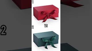 Choose gift box gift chooseonebox giftbox duet redvsgreen giftwrapping choosebox gift [upl. by Bohun]