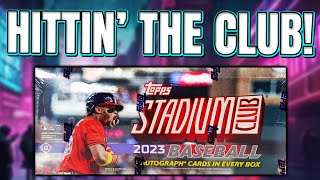 LETS GO CLUBBIN  2023 Topps Stadium Club Hobby Box Review [upl. by Ayote]