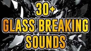 30 glass shattering sound effects  glass breaking sound effects no copyright [upl. by Atilegna901]