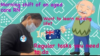 Registered Nurse RN in an aged careAustralia Routine works [upl. by Naillij]