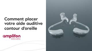 Comment placer votre aide auditive contour doreille Amplifon [upl. by Atiekahs715]