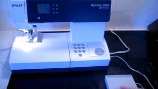 Pfaff Tiptronic 2020 Sewing Machine Shown Working [upl. by Telfer]