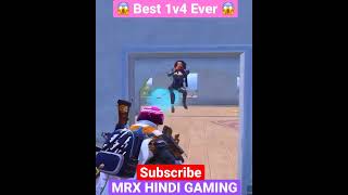 Impossible 1v4 by MRX HINDI GAMING 😱  shorts mrxhindigaming [upl. by Dranek]