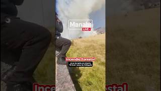 Se registra un incendio forestal en el sector de Chillogallo Sur de Quito 🔥 incendioforestal [upl. by Adnirb]