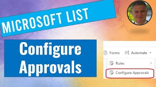 How to Add an approvals to a SharePoint list configure Approvals [upl. by Gabbey]