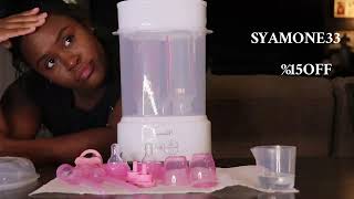 quotHOW TO STERILIZE BABY BOTTLESquotGrownsys Baby Bottle Sterilizer Review [upl. by Angil]