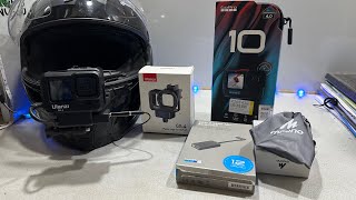 Making the best Moto Vlogging setup with GoPro Hero 10 motovlog motovlogger motovlogging gopro [upl. by Amabil]