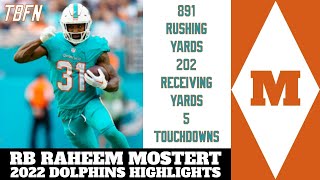 RB Raheem Mosterts 2022 Miami Dolphins Highlights [upl. by Hteboj]