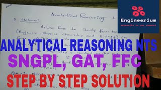 Analytical Reasoning fOR NTS NAT GAT HAT COMPLETE SOLUTION [upl. by Gnat]