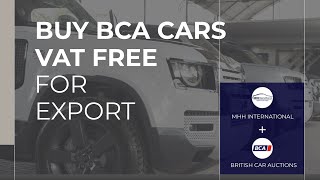 Buy BCA Cars VAT Free for Export [upl. by Dlabihcra]