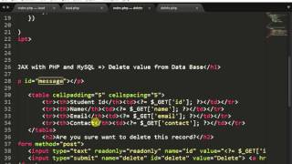 Delete Data from MySQL Database using jQuery  AJAX  PHP [upl. by Ociral]