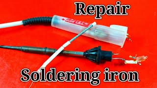 How to repair soldering iron at home  full information [upl. by Ayotak]