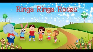 Ringa Ringa Roses  Ring Around The Rosie  3D Kids Songs  English Nursery Rhymes With Lyrics [upl. by Adnuhsar999]