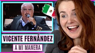 Vocal Coach reacts to Vicente Fernández  A Mi Manera En Vivo [upl. by Lalib]