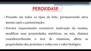 Peroxidase e Fosfatase no Leite [upl. by Odlaniger846]