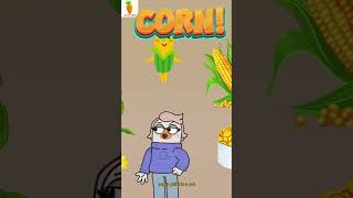 Corn Adventure  Engaging Vegetable Song for Kids  Cuteni Song For Kids  Fruit Paradise shorts [upl. by Torey]