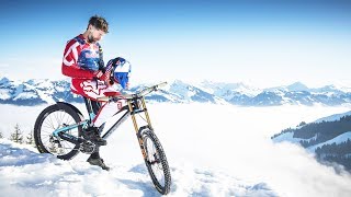 Downhill MTB on steepest World Cup Ski Course [upl. by Gelman]