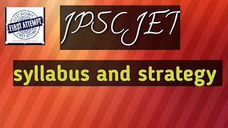 jpsc JET syllabus strategy complete roadmap [upl. by Hobbie159]