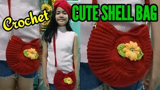 HOW TO CROCHET A CUTE SHELL BAG [upl. by Teplica]