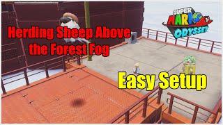 EASY SETUP for Herding Sheep Above the Forest Fog  Super Mario Odyssey [upl. by Rorry]