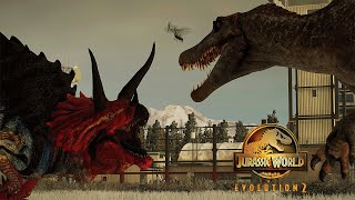 ULTIMASAURUS Mod VS SPINOSAURUS  Jurassic World Evolution 2 [upl. by Lynnelle]