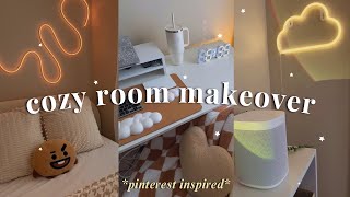 cozy room makeover  tour 🧸 HUGE amazon haul all new furniture pinterest inspired [upl. by Hourigan]