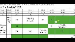 Holkar Science College Time table kese samjhe  Govt Holkar Science College Indore [upl. by Catlin942]