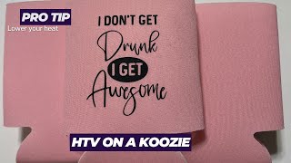 HTV on a can koozie [upl. by Sukramed593]