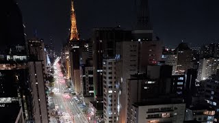 Avenida Paulista  Vista noturna do Mirante do SESC [upl. by Disario695]