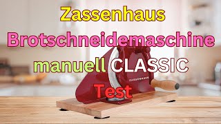 Zassenhaus Brotschneidemaschine manuell CLASSIC Test [upl. by Idona]