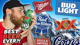 WHAT IS THE BEST BEER  Ranking Popular Beer Brands From Worst To Best [upl. by Eelyrehc]