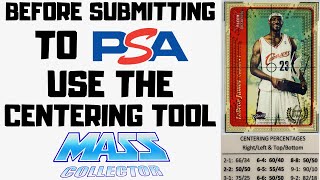 SPORTS CARD INVESTING USING THE GRADEMASTER CENTERING TOOL BEFORE I SUBMIT MY CARDS TO PSA [upl. by Theodor401]