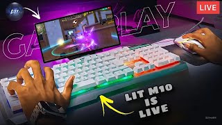 Lit M10 is Live 🛑Playing in KEYBOARD⌨️ MOUSE🖱️ PHONE📲😱POCO X6 PRO [upl. by Granoff]