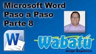 Microsoft Word Paso a Paso Parte 8mp4 [upl. by Cassi]