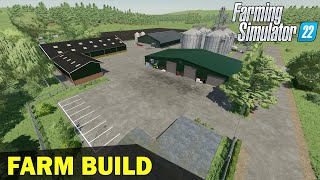 FS22 FARM BUILD in No Mans Land  Farming Simulator 22 Farm Build [upl. by Elitnahc]