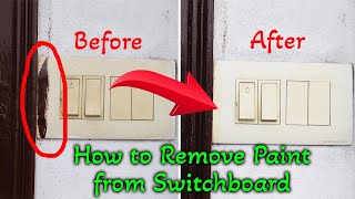 How to Remove Paint from Switchboard [upl. by Shepley834]