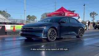 Lucid Air Sapphire Surpasses Tesla Model S Plaid in Drag Race [upl. by Radmilla]