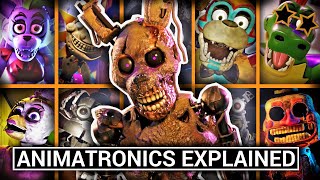 All Animatronics in Five Nights at Freddys Security Breach Explained [upl. by Pinckney]